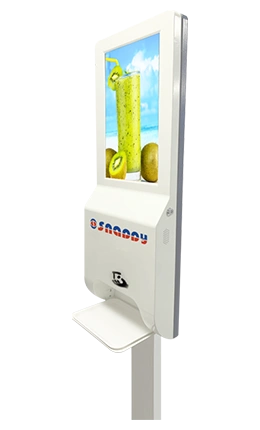 Digital Signage with Sanitizer