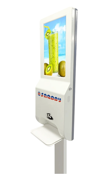 Digital Signage with Sanitizer 