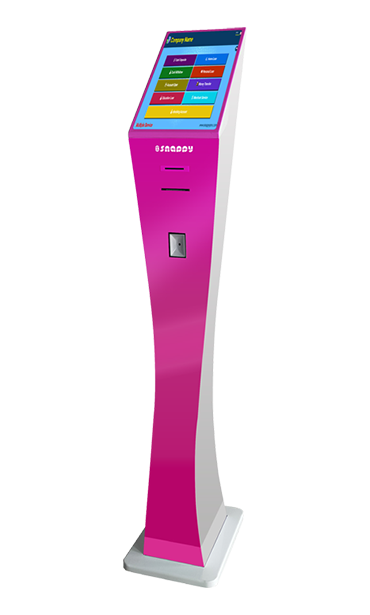 QMS + Ticket Dispenser Free Stand