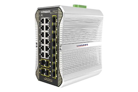 16-Port Full Gigabit Managed Industrial PoE Switch