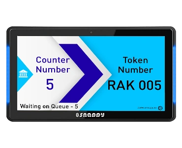 Snappy 15.6-inch capacitive touch counter display with side light LED bar, perfect for retail and promotional product displays