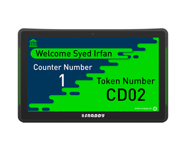Snappy 13.3-inch capacitive touch counter display with side light LED bar, perfect for retail and promotional product displays