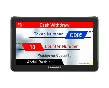 Snappy 15.6-inch capacitive touch counter display with side light LED bar, perfect for retail and promotional product displays