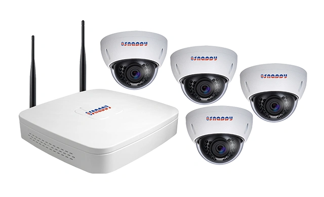 4 CH 720P WiFi Network Surveillance Security System