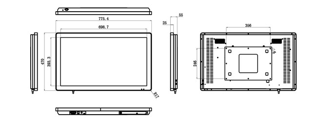 metal-wall-mount-32-dimension