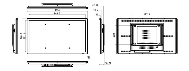 metal-wall-mount-43-dimension