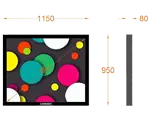High-res 65-inch Snappy wall mount digital signage