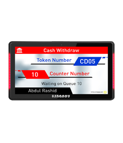 Snappy 13.3-inch capacitive touch counter display with side light LED bar