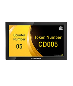 Snappy 18.5-inch counter display for information and promotions