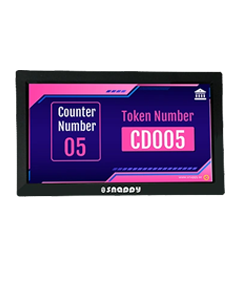 Snappy 21.5-inch counter display for information and promotions