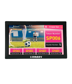 Snappy 18.5-inch Queue status display for information and promotions
