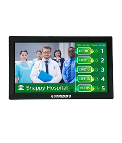 Snappy 21.5inch Queue status display for information and promotions