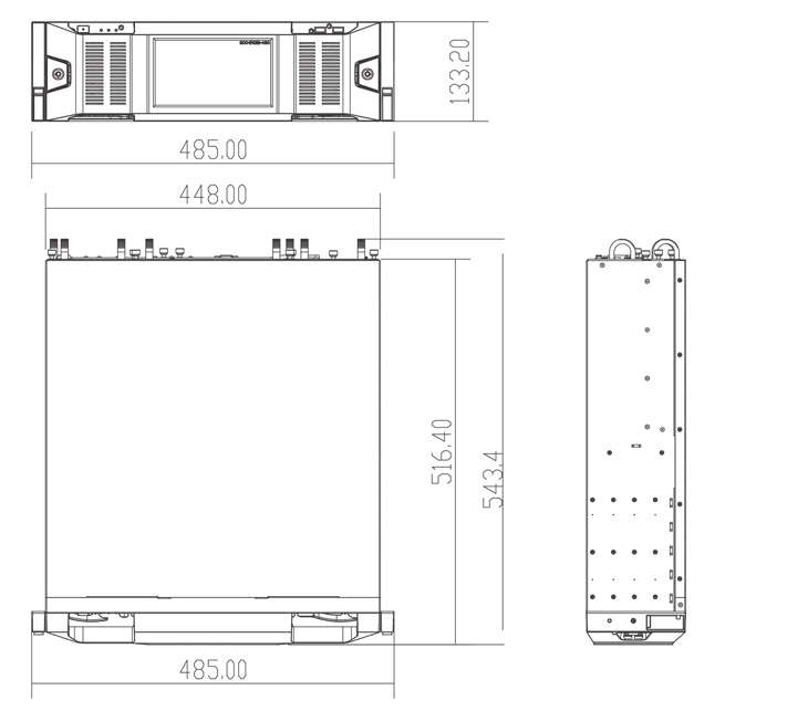 NVR-24256DRRP-ES A series dimension