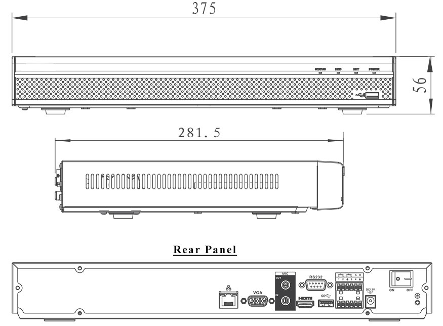 8/16/32 Channel 1U Pro Network Video Recorder - NVR2084K-PS