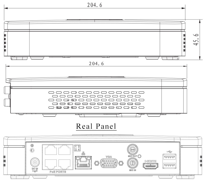 8 Channel Smart 1U 8PoE Lite Network Video Recorder - NVR1088P-SS