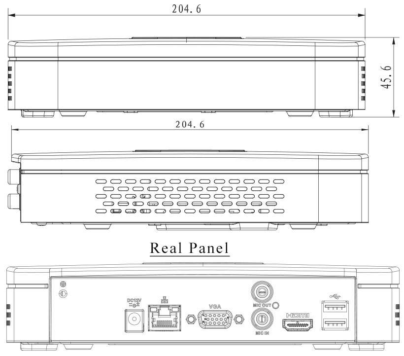 4/8 Channel Smart 1U Lite Network Video Recorder - NVR104HS-SS