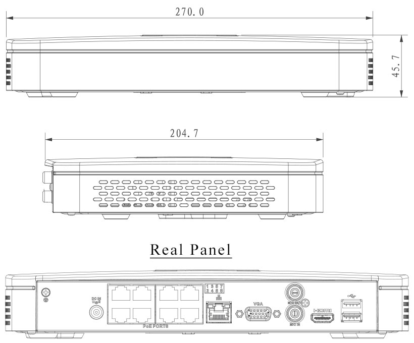 8 Channel Smart 1U 8PoE Lite Network Video Recorder - NVR1088P-SS