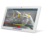 snappy left side view of 10.1-inch feedback management system camera with Wi-Fi