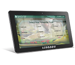 snappy right side view of Wi-Fi-enabled feedback management system camera with 10.1-inch touchscreen display for easy customer interaction