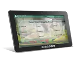 snappy right side view of Wi-Fi-enabled feedback management system camera with 10.1-inch touchscreen display for easy customer interaction