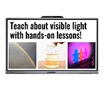 snappy 86-inch smart interactive touchscreen display for digital advertising and presentations