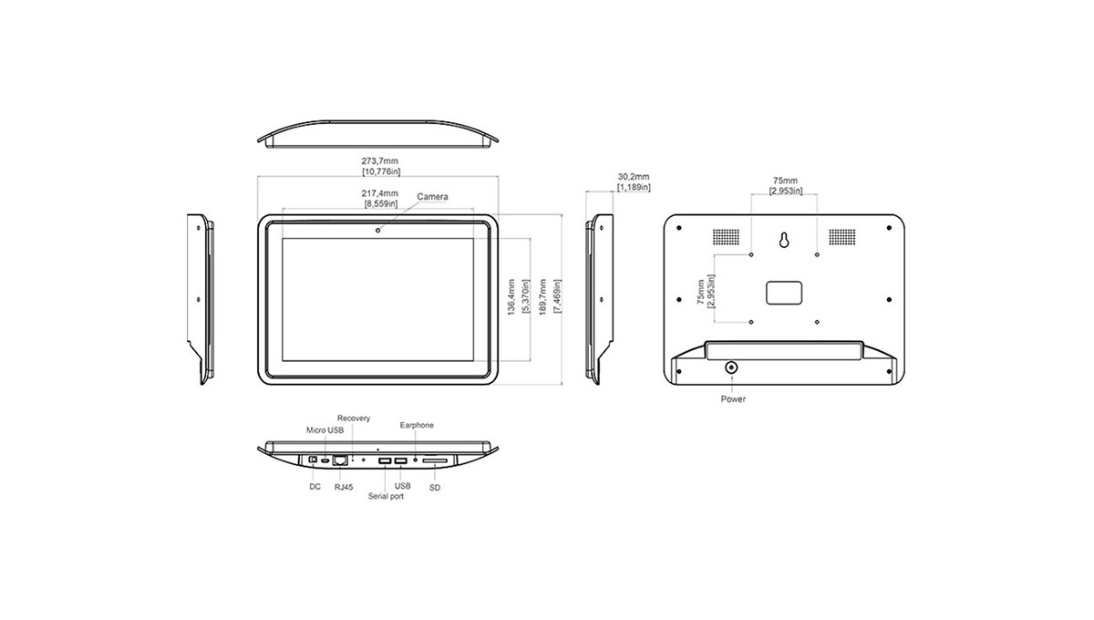 Snappy 10.1-inch capacitive touch counter display with side light LED bar, perfect for retail and promotional product displays-4