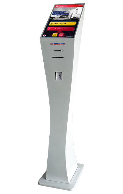 Snappy Ticket Dispenser Freestand 15.6 Inch for Efficient Ticket Management-whitecolor