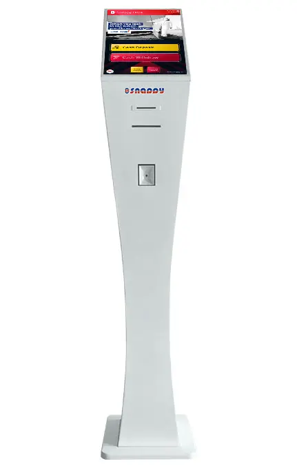 Snappy Ticket Dispenser Freestand 15.6 Inch for Efficient Ticket Management-Whitecolor