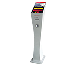 Snappy Ticket Dispenser Freestand 15.6 Inch for Efficient Ticket Management-whitecolor