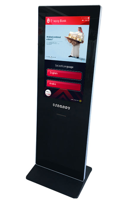 Snappy Ticket Dispenser Freestand 32 Inch for Efficient Ticket Management-frontview