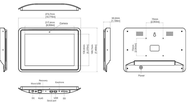 td-freestand-8inch-dimension