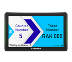 Snappy 10.1-inch capacitive touch counter display with side light LED bar, perfect for retail and promotional product displays