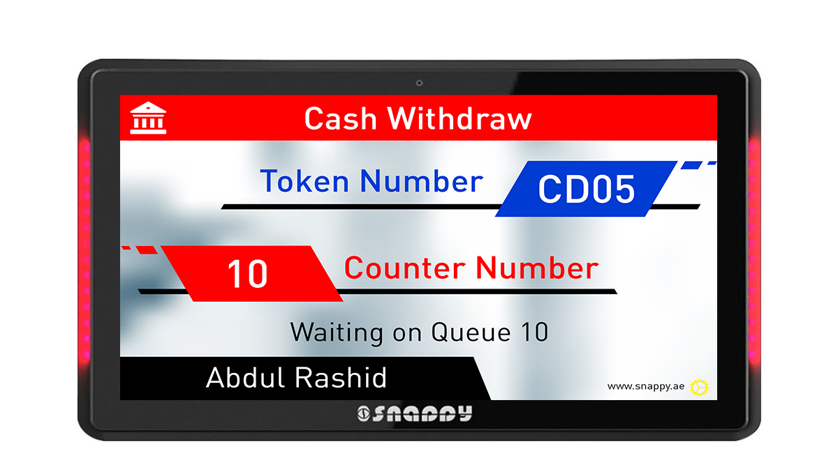 Snappy 13.3-inch capacitive touch counter display with side light LED bar, perfect for retail and promotional product displays-1