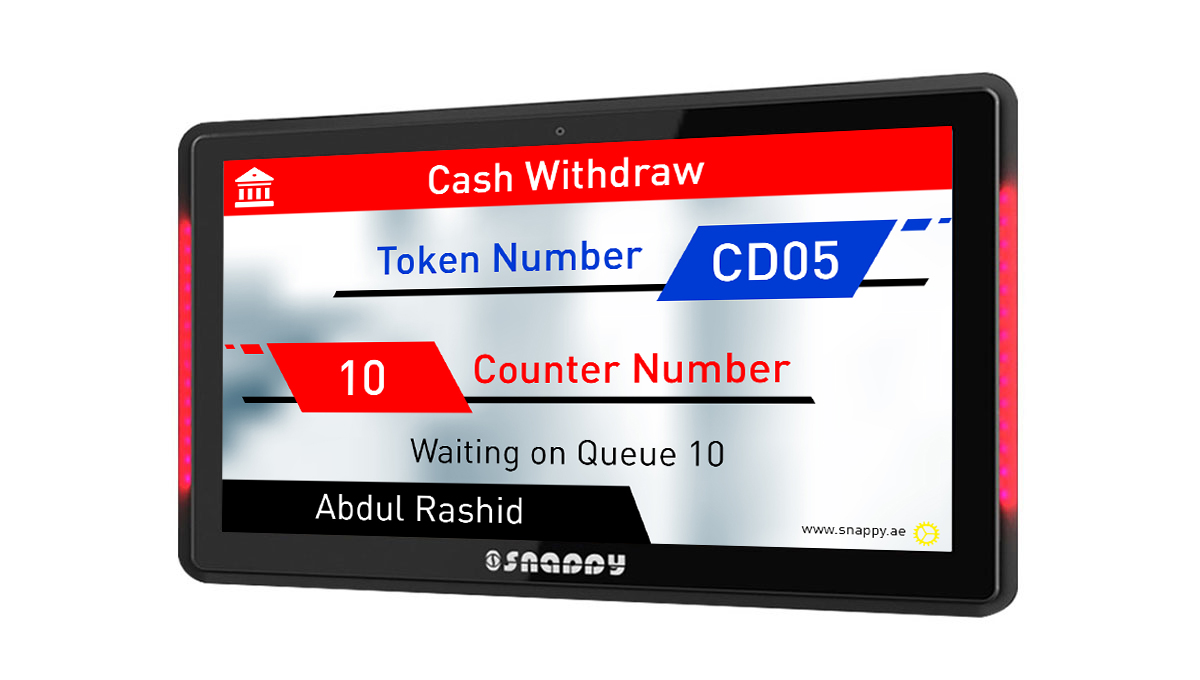 Snappy Side light LED bar for 10.1-inch counter display, ideal for retail displays