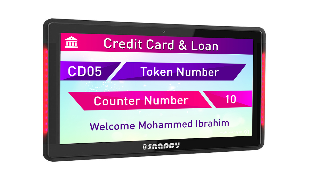 Snappy Side light LED bar for 10.1-inch counter display, ideal for retail displays