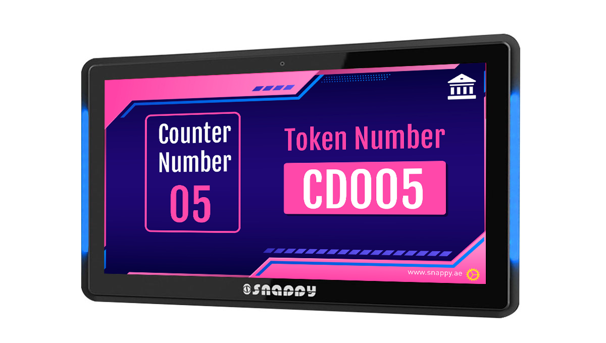Snappy 15.6-inch capacitive touch counter display with side light LED bar, perfect for retail and promotional product displays-2