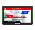 Snappy 15.6-inch capacitive touch counter display with side light LED bar, perfect for retail and promotional product displays