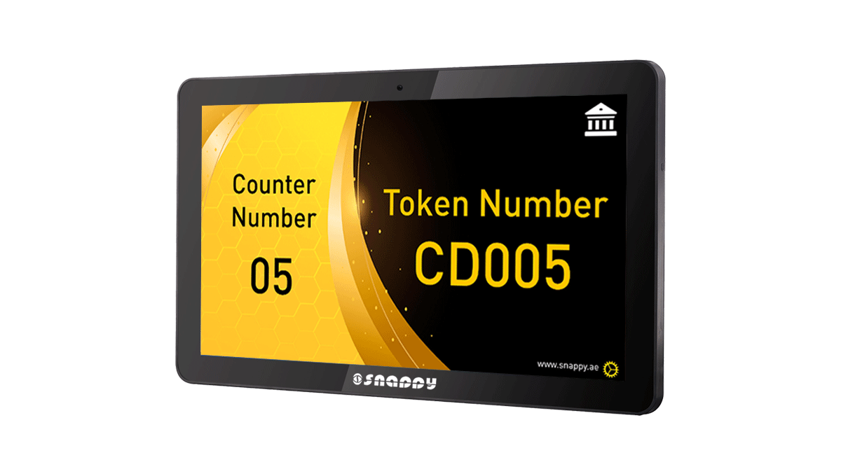 Snappy 10.1-inch counter display for information and promotions