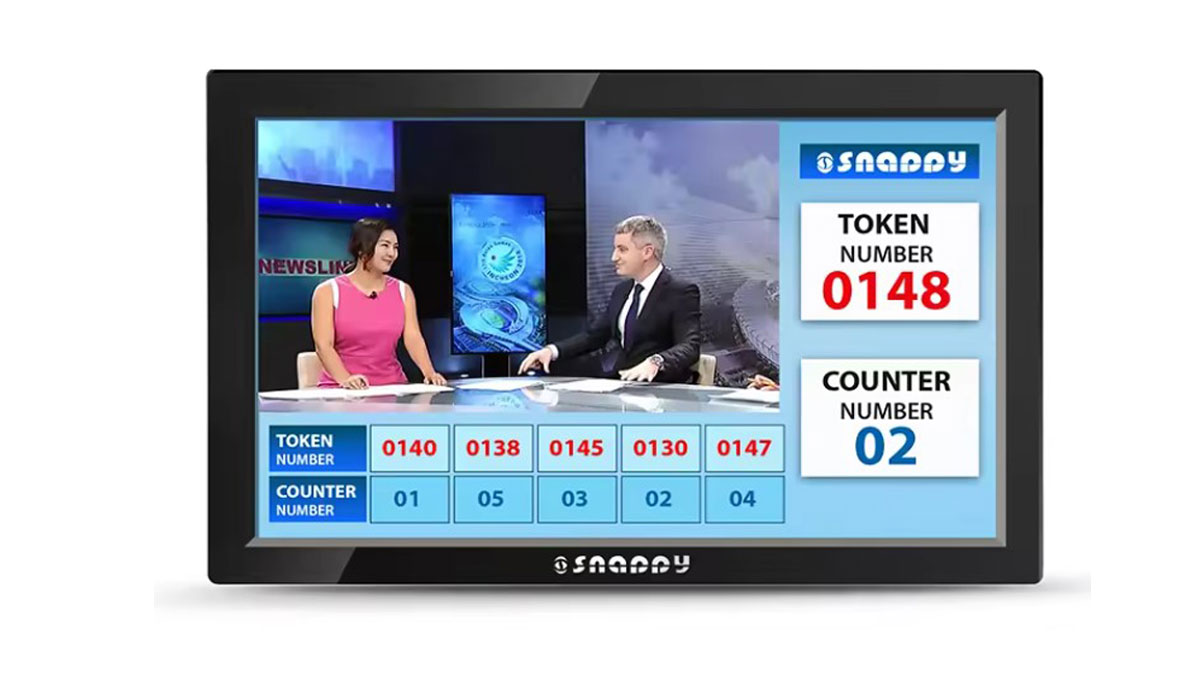Snappy 10.1-inch counter display for information and promotions