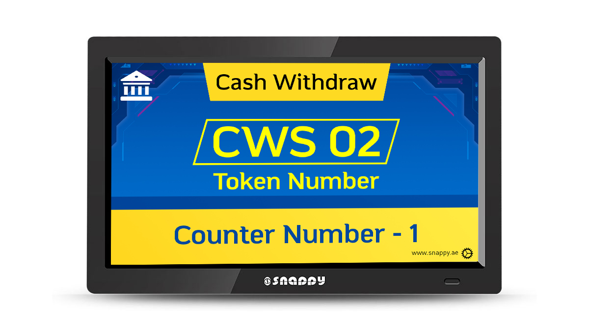 Snappy 14-inch counter display for information and promotions model-GFE0601-1