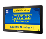 Snappy 15.6-inch counter display for information and promotions