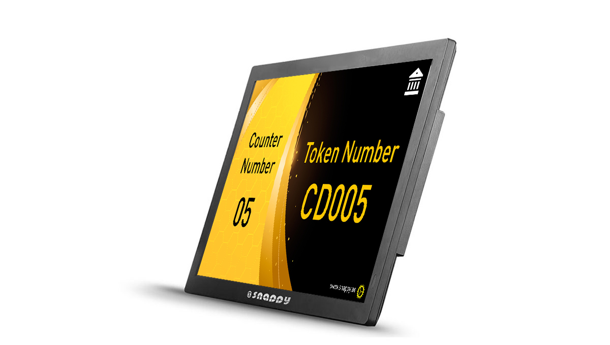 Snappy 18.5-inch counter display for information and promotions mopdel-GI0211AW-2