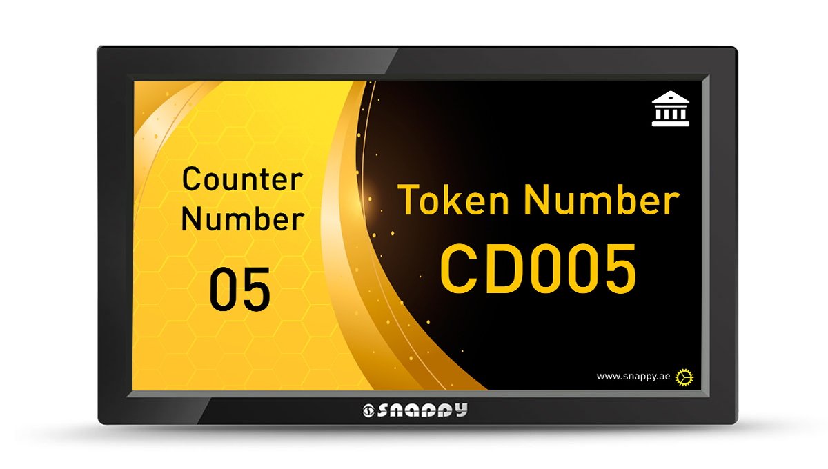 Snappy 18.5-inch counter display for information and promotions mopdel-GI0211AW-1