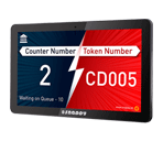 Snappy 18.5-inch counter display for information and promotions