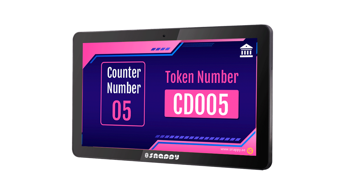 Snappy 10.1-inch counter display for information and promotions