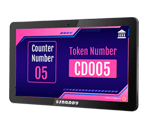 Snappy 10.1-inch counter display for information and promotions