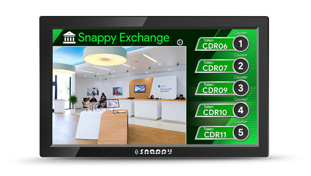 Snappy | Queue Status Display System - 18.5"- G10211AW-QDS