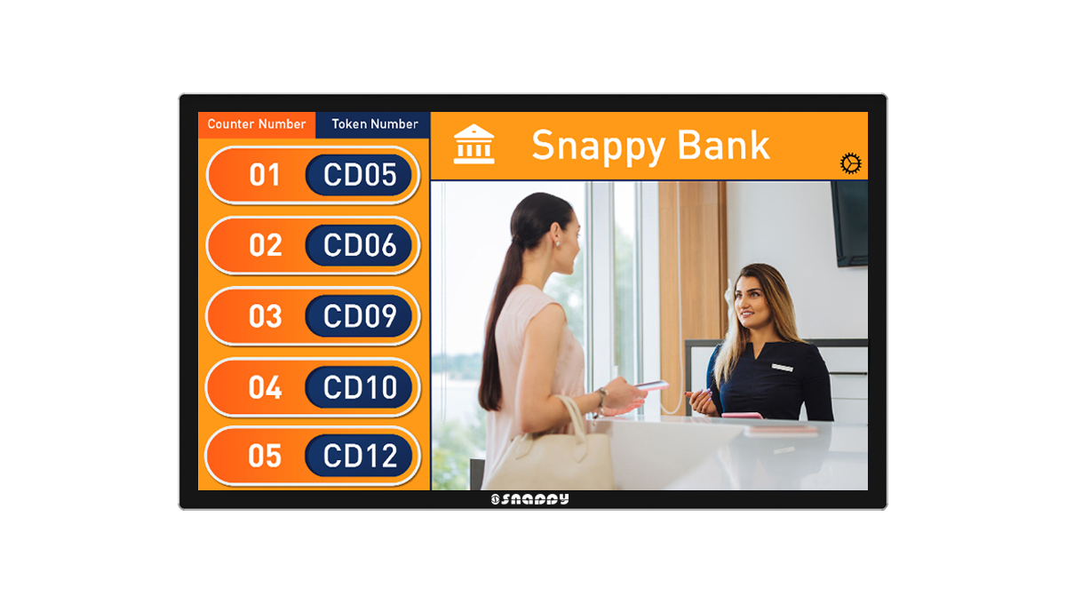 Queue Status Display System 43inch