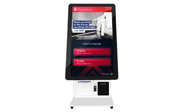 Snappy 21-inch Ticket Dispenser Desktop for Interactive Use