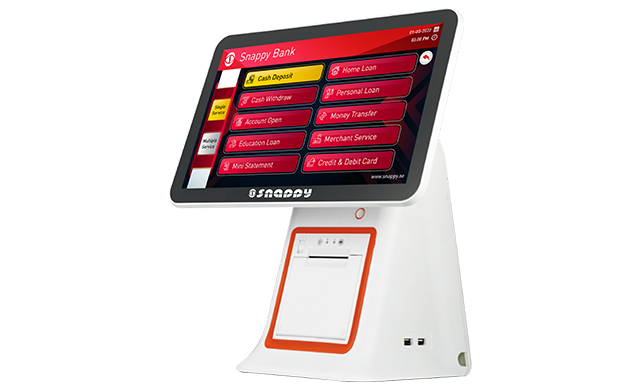 Snappy 15.6-inch Ticket Dispenser Desktop for Interactive Use